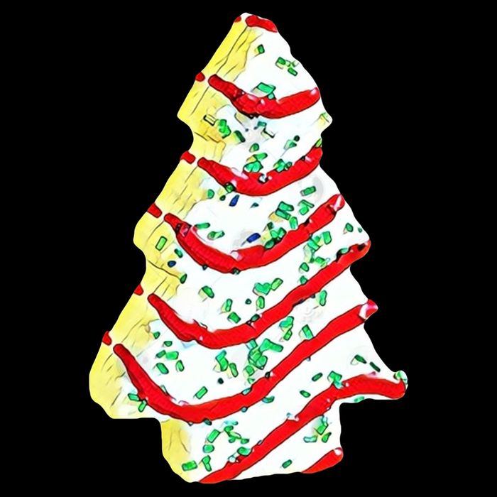 Christmas Tree Cookie Holiday Drawstring Bag