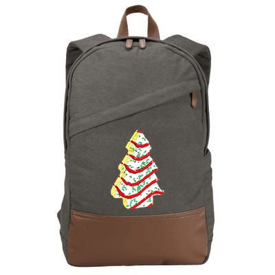 Christmas Tree Cookie Holiday Cotton Canvas Backpack