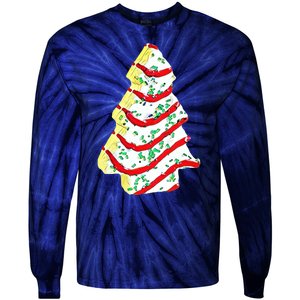 Christmas Tree Cookie Holiday Tie-Dye Long Sleeve Shirt