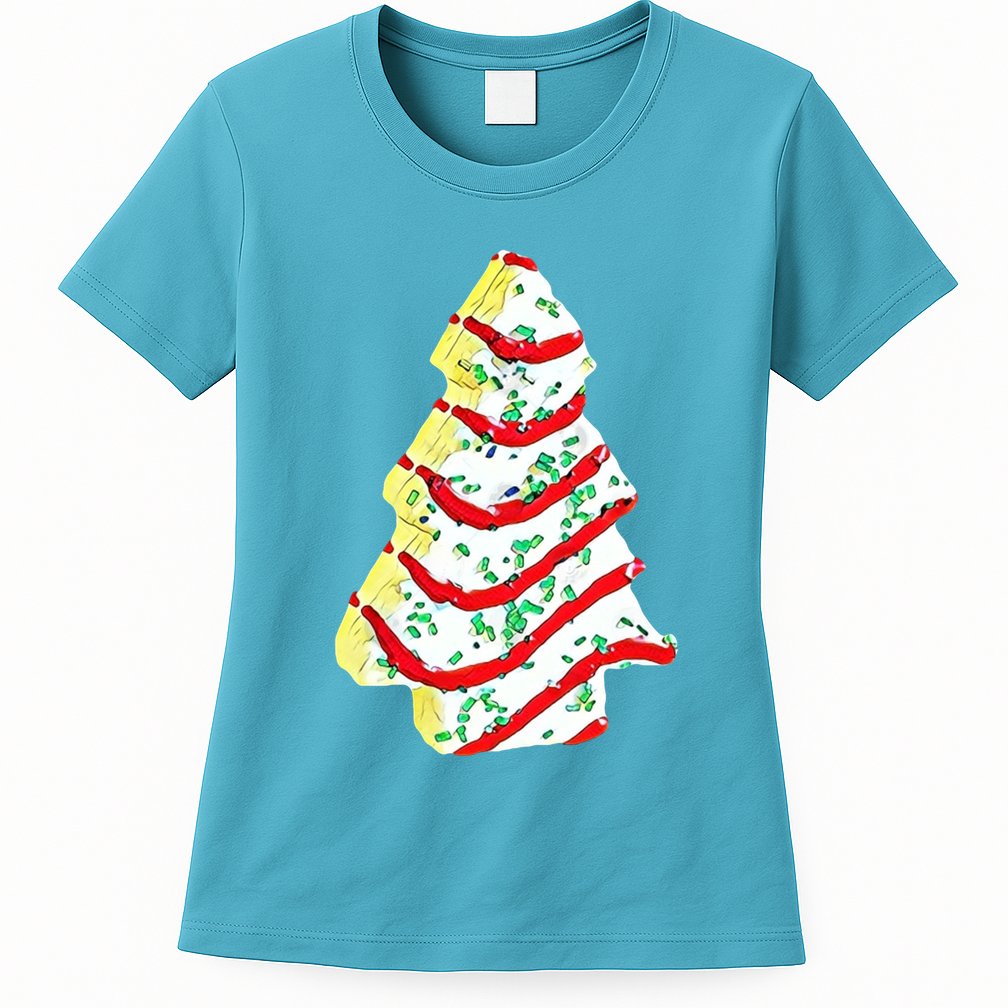 Christmas Tree Cookie Holiday Womens T-Shirt