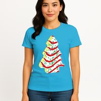 Christmas Tree Cookie Holiday Womens T-Shirt