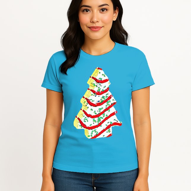 Christmas Tree Cookie Holiday Womens T-Shirt