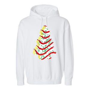 Christmas Tree Cookie Holiday Garment-Dyed Fleece Hoodie