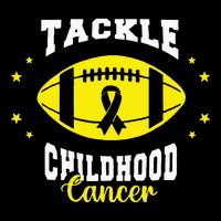 Childhood Tackle Childhood Cancer Awareness Football Gold Backpack