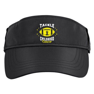 Childhood Tackle Childhood Cancer Awareness Football Gold Adult Drive Performance Visor