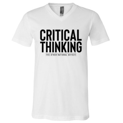 Critical Thinking V-Neck T-Shirt