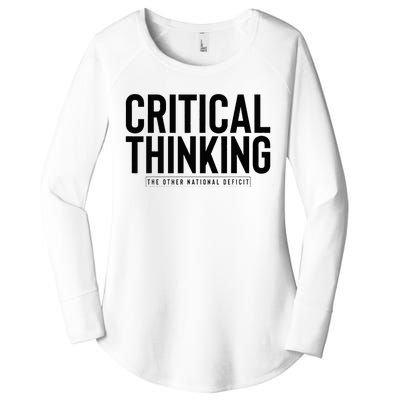 Critical Thinking Women's Perfect Tri Tunic Long Sleeve Shirt