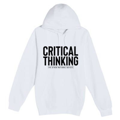 Critical Thinking Premium Pullover Hoodie