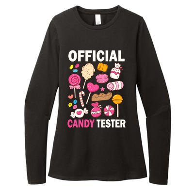 Candy Tester Cool Candy Lollipop Halloween Sweet Womens CVC Long Sleeve Shirt