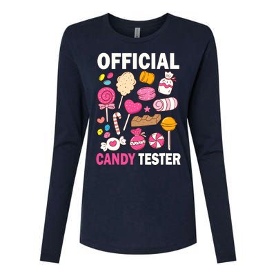 Candy Tester Cool Candy Lollipop Halloween Sweet Womens Cotton Relaxed Long Sleeve T-Shirt