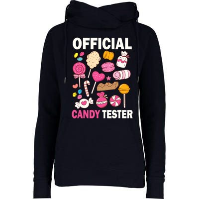 Candy Tester Cool Candy Lollipop Halloween Sweet Womens Funnel Neck Pullover Hood