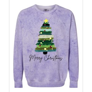 Christmas Trees Colorblast Crewneck Sweatshirt