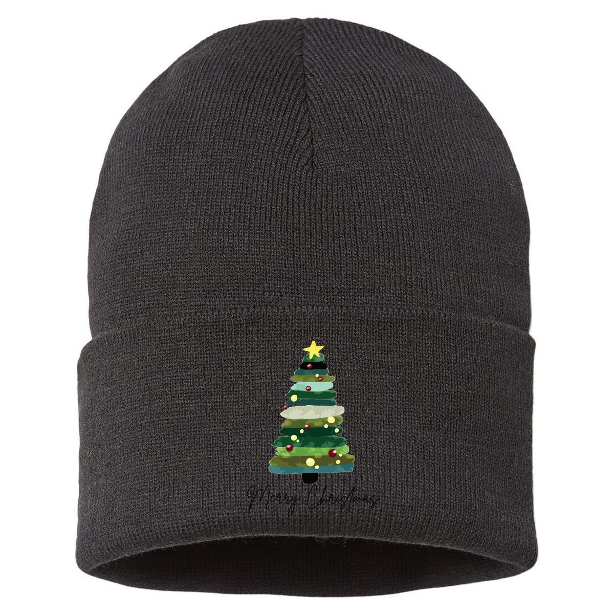 Christmas Trees Sustainable Knit Beanie