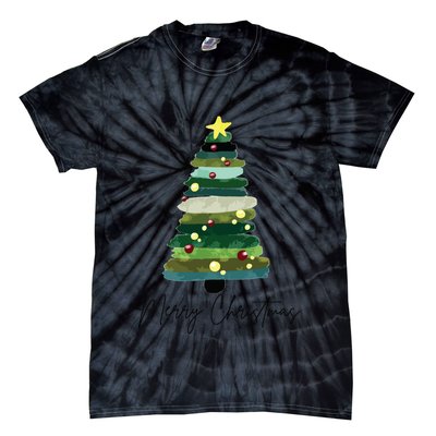 Christmas Trees Tie-Dye T-Shirt