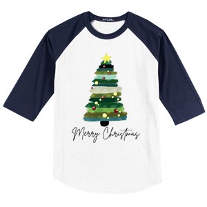 Christmas Trees Baseball Sleeve Shirt