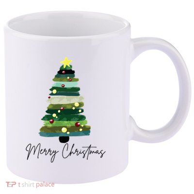 Christmas Trees 11oz C Handle Ceramic Mug