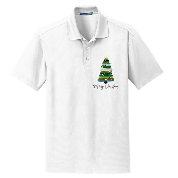 Christmas Trees Dry Zone Grid Polo