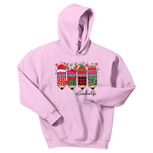 Cute Teacher Christmas Teacher Life Kids Hoodie