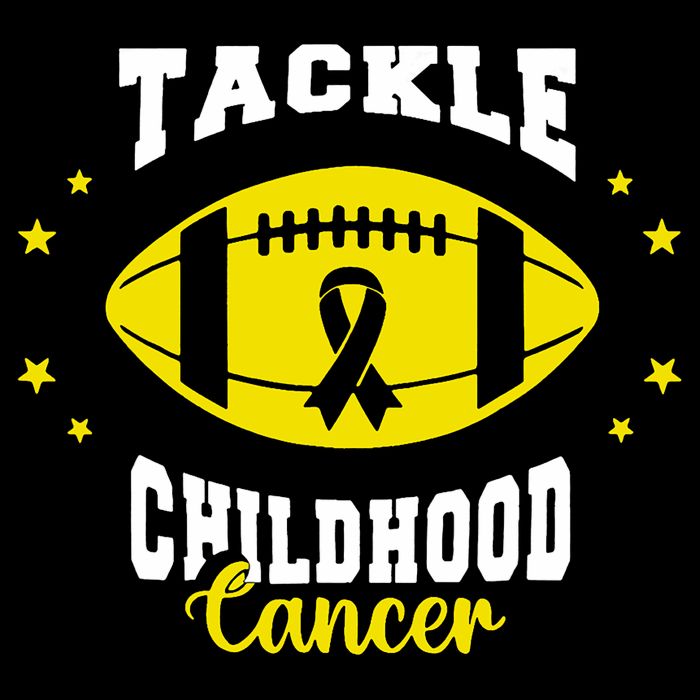 Childhood Tackle Childhood Cancer Awareness Football Gold Toddler T-Shirt