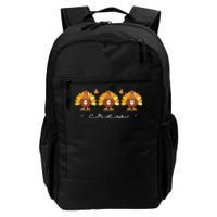 Cute Turkeys Ccu Crew Nurse Critical Care Unit Thanksgiving Daily Commute Backpack