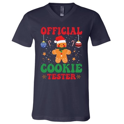 Cookie Tester Cute Gingerbread Christmas Baking V-Neck T-Shirt