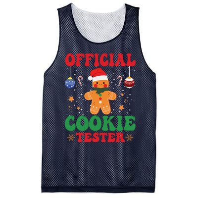 Cookie Tester Cute Gingerbread Christmas Baking Mesh Reversible Basketball Jersey Tank