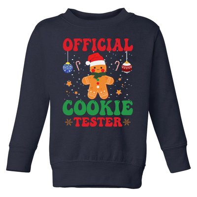 Cookie Tester Cute Gingerbread Christmas Baking Toddler Sweatshirt