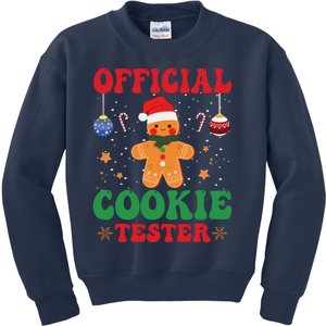 Cookie Tester Cute Gingerbread Christmas Baking Kids Sweatshirt