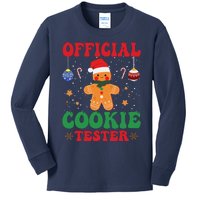 Cookie Tester Cute Gingerbread Christmas Baking Kids Long Sleeve Shirt