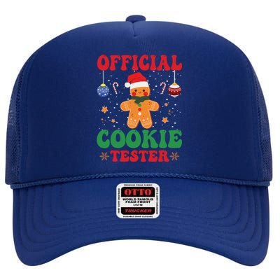 Cookie Tester Cute Gingerbread Christmas Baking High Crown Mesh Back Trucker Hat