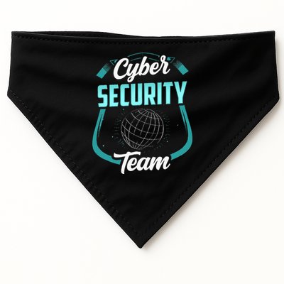 Cybersecurity Team Cyber Security Hacking Hack Hacker USA-Made Doggie Bandana