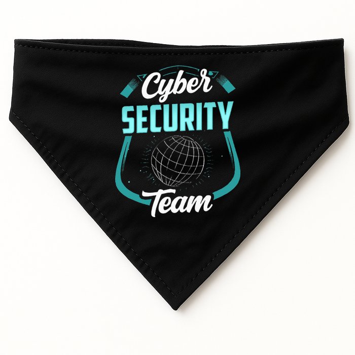 Cybersecurity Team Cyber Security Hacking Hack Hacker USA-Made Doggie Bandana