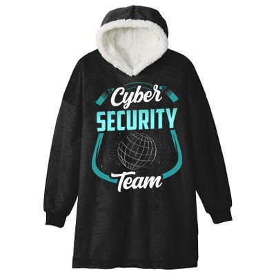 Cybersecurity Team Cyber Security Hacking Hack Hacker Hooded Wearable Blanket