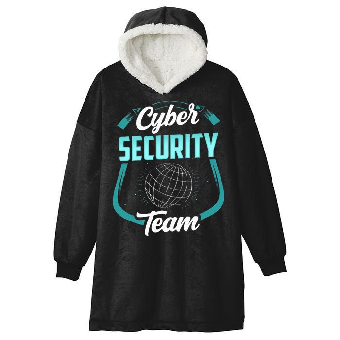 Cybersecurity Team Cyber Security Hacking Hack Hacker Hooded Wearable Blanket