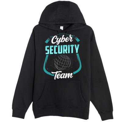 Cybersecurity Team Cyber Security Hacking Hack Hacker Premium Pullover Hoodie