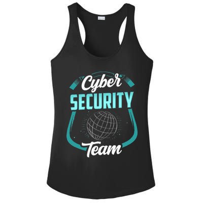 Cybersecurity Team Cyber Security Hacking Hack Hacker Ladies PosiCharge Competitor Racerback Tank
