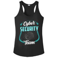 Cybersecurity Team Cyber Security Hacking Hack Hacker Ladies PosiCharge Competitor Racerback Tank