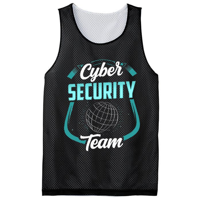 Cybersecurity Team Cyber Security Hacking Hack Hacker Mesh Reversible Basketball Jersey Tank