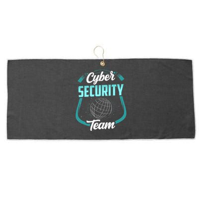 Cybersecurity Team Cyber Security Hacking Hack Hacker Large Microfiber Waffle Golf Towel