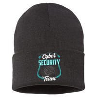 Cybersecurity Team Cyber Security Hacking Hack Hacker Sustainable Knit Beanie
