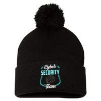 Cybersecurity Team Cyber Security Hacking Hack Hacker Pom Pom 12in Knit Beanie