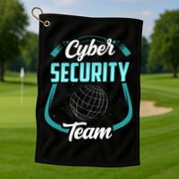 Cybersecurity Team Cyber Security Hacking Hack Hacker Golf Towel