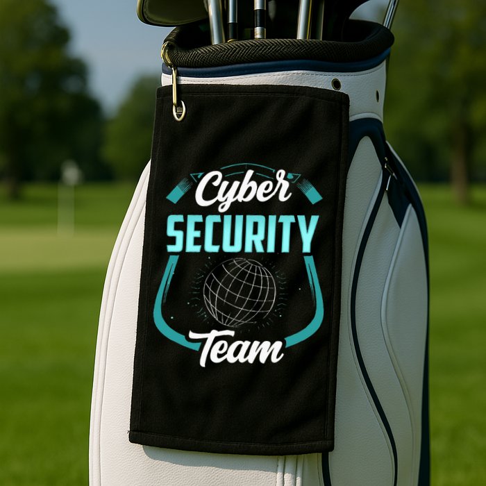 Cybersecurity Team Cyber Security Hacking Hack Hacker Golf Towel