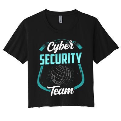 Cybersecurity Team Cyber Security Hacking Hack Hacker Crop Top