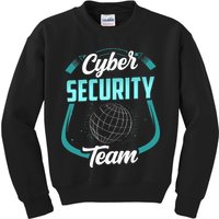 Cybersecurity Team Cyber Security Hacking Hack Hacker Kids Sweatshirt
