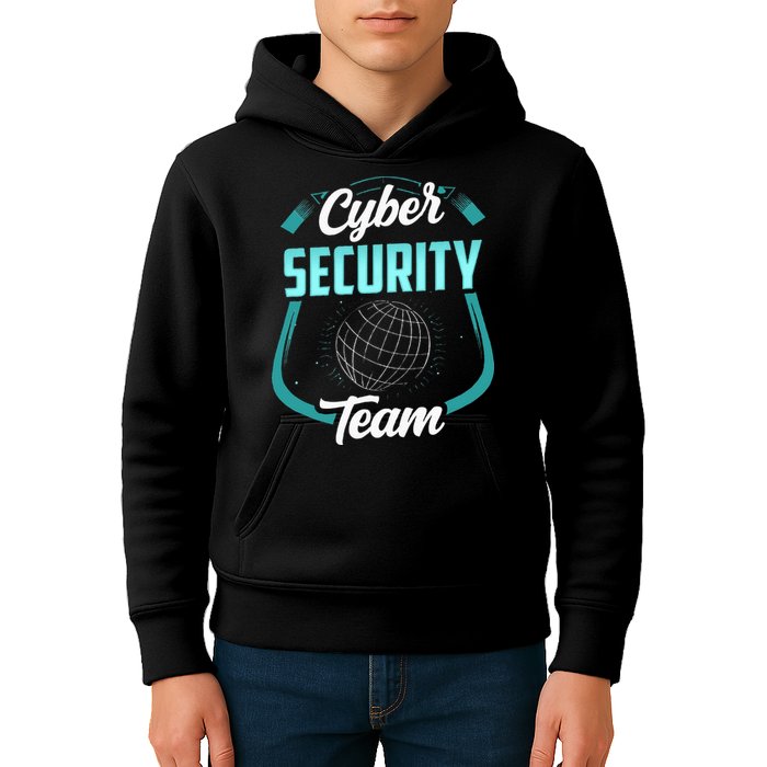 Cybersecurity Team Cyber Security Hacking Hack Hacker Kids Hoodie