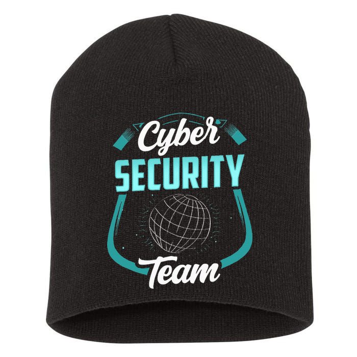 Cybersecurity Team Cyber Security Hacking Hack Hacker Short Acrylic Beanie