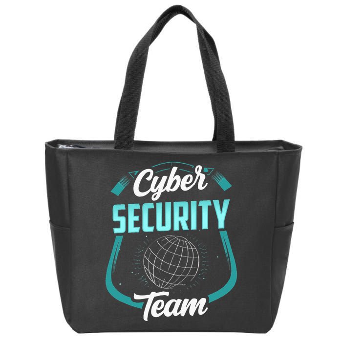 Cybersecurity Team Cyber Security Hacking Hack Hacker Zip Tote Bag