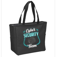 Cybersecurity Team Cyber Security Hacking Hack Hacker Zip Tote Bag