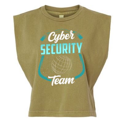 Cybersecurity Team Cyber Security Hacking Hack Hacker Garment-Dyed Women's Muscle Tee